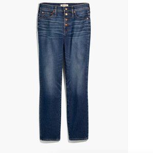 Madewell The Petite Perfect Vintage Jean in Clearview Wash: Button-Front Comfort